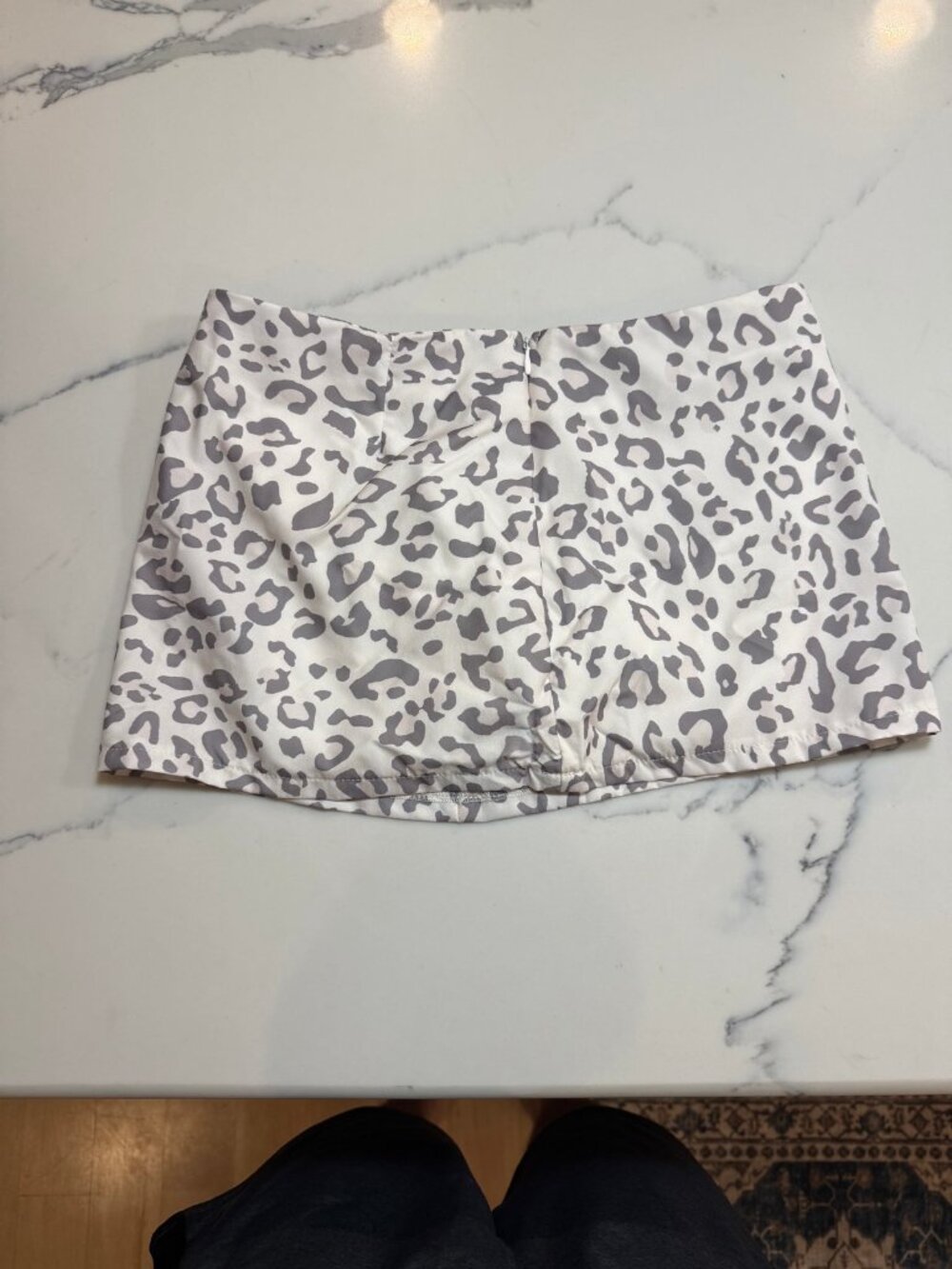 SHEIN White Leopard Mini Skirt Womens XS